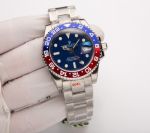 ROLEX GMT  904L Steel 8215 Movement 40mm Blue Watch